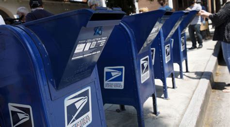 what do you call those blue metal box usps|postal blue mailbox theft.